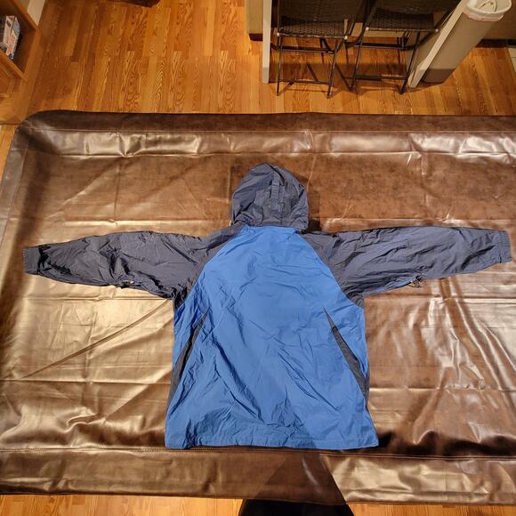 Columbia Colorblock Gorpcore Interchange Vertex Jacket Blue Black Mens XL - Picture 2 of 10